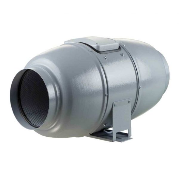 Blauberg Iso-Mix Silent 125mm Abluftventilator seitliche Ansicht.